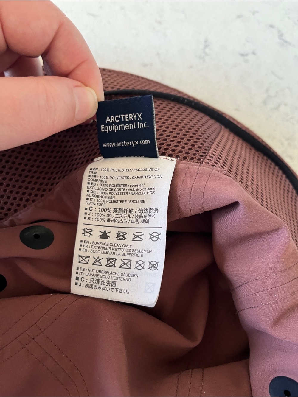 Arc'teryx Dusty Rose Bucket Hat - Picture 3 of 4